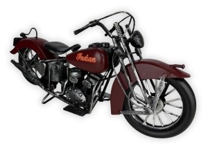 Replika motocykla pojazdu bordowego zabytkowa 17x37x10 25XJZ095