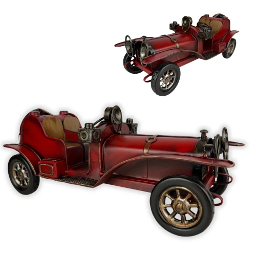Replika samochodu pojazdu czerwonego zabytkowa 12x32x12 25XJZ038