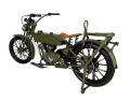 Replika motocykla pojazdu zielonego zabytkowa 17x34x10 25XJZ067