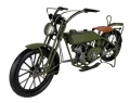 Replika motocykla pojazdu zielonego zabytkowa 17x34x10 25XJZ067