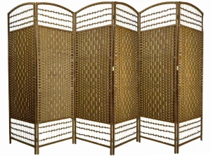 Parawan pokojowy dekoracyjny kotara 6 skrzydeł 180x300 jasny brąz ażur 