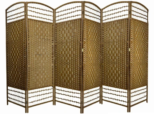 Parawan pokojowy dekoracyjny kotara 6 skrzydeł 180x300 jasny brąz ażur