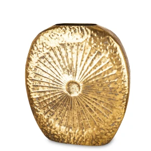 Wazon osłonka doniczka wazon metalowy złoty  54x17x61,5 185856