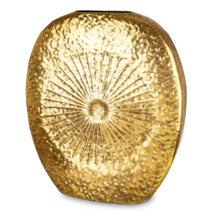 Wazon osłonka doniczka wazon metalowy złoty  65x20x74 185857