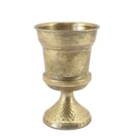 Osłonka donica doniczka metalowa złota 19x13x13 179614