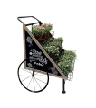 Kwietnik metalowy wózek retro na kwiaty 123,5x75x96 176524