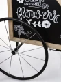 Kwietnik metalowy wózek retro na kwiaty 123,5x75x96 176524