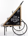 Kwietnik metalowy wózek retro na kwiaty 123,5x75x96 176524