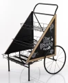 Kwietnik metalowy wózek retro na kwiaty 123,5x75x96 176524