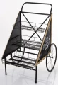 Kwietnik metalowy wózek retro na kwiaty 123,5x75x96 176524