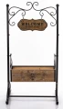 Kwietnik metalowy stojak retro na kwiaty 125x66x47 175856