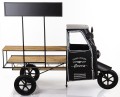 Kwietnik metalowy stojak pojazd retro na kwiaty 135x166x82 175855