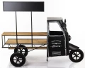 Kwietnik metalowy stojak pojazd retro na kwiaty 135x166x82 175855