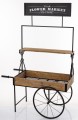 Kwietnik metalowy stojak wózek retro na kwiaty 179x112x60 175852