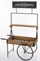 Kwietnik metalowy stojak wózek retro na kwiaty 179x112x60 175852