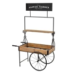 Kwietnik metalowy stojak wózek retro na kwiaty 179x112x60 175852