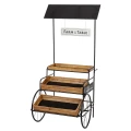 Kwietnik metalowy stojak wózek retro na kwiaty  188x85x110 184455