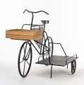 Kwietnik metalowy stojak rower retro na kwiaty 84x132x72 184454