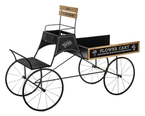 Kwietnik metalowy stojak wózek retro na kwiaty 120x170x70 184453