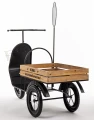Kwietnik metalowy stojak skuter retro na kwiaty 108x130x42 184449