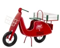 Kwietnik metalowy stojak skuter retro na kwiaty 75x110x46 184451
