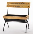 Kwietnik metalowy stojak ławeczka retro na kwiaty 65x54x33,5 184452
