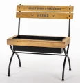 Kwietnik metalowy stojak ławeczka retro na kwiaty 65x54x33,5 184452