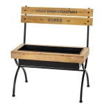 Kwietnik metalowy stojak ławeczka retro na kwiaty 65x54x33,5 184452