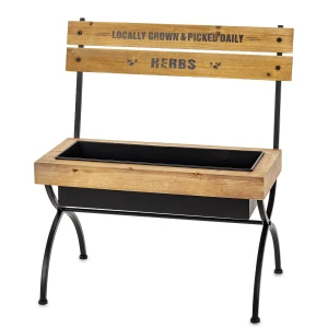 Kwietnik metalowy stojak ławeczka retro na kwiaty 65x54x33,5 184452