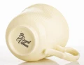 Filiżanka z porcelany beżowo złota  z podstawką 90ml 185551
