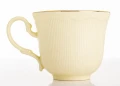 Filiżanka z porcelany beżowo złota  z podstawką 90ml 185551