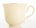 Filiżanka z porcelany beżowo złota  z podstawką 90ml 185551