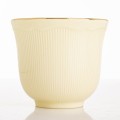 Filiżanka z porcelany beżowo złota  z podstawką 90ml 185551