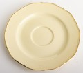 Filiżanka filiżanki porcelana beżowo złote kpl. 2 szt z podstawką  90 m 185553