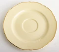 Filiżanka filiżanki porcelana beżowo złote kpl. 2 szt z podstawką  90 m 185553