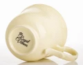 Filiżanka filiżanki porcelana beżowo złote kpl. 2 szt z podstawką  90 m 185553