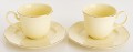 Filiżanka filiżanki porcelana beżowo złote kpl. 2 szt z podstawką  90 m 185553