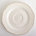 Filiżanka filiżanki porcelana biało złote kpl. 2 szt z podstawką  90 ml 185556