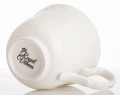 Filiżanka filiżanki porcelana biało złote kpl. 2 szt z podstawką  90 ml 185556