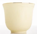 Filiżanka z porcelany beżowo złota  z podstawką 220ml 185557