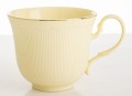 Filiżanka z porcelany beżowo złota  z podstawką 220ml 185557