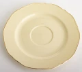 Filiżanka z porcelany beżowo złota  z podstawką 220ml 185557
