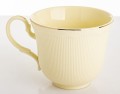 Filiżanka z porcelany beżowo złota  z podstawką 220ml 185557
