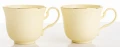 Filiżanka filiżanki porcelana beżowo złote kpl. 2 szt z podstawką  220 m 185558