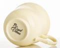 Filiżanka filiżanki porcelana beżowo złote kpl. 2 szt z podstawką  220 m 185558