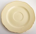 Filiżanka filiżanki porcelana beżowo złote kpl. 2 szt z podstawką  220 m 185558