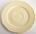 Filiżanka filiżanki porcelana beżowo złote kpl. 2 szt z podstawką  220 m 185558