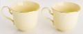Filiżanka filiżanki porcelana beżowo złote kpl. 2 szt z podstawką  220 m 185558