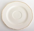 Filiżanka z porcelany biało złota  z podstawką 220ml 185560