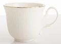 Filiżanka z porcelany biało złota  z podstawką 220ml 185560
